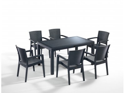 Градински комплект LIVERNO set 6 (антрацит)